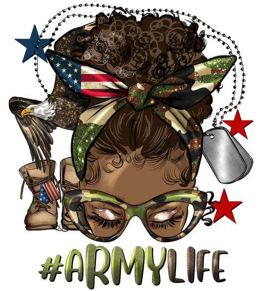 Army Life Messy Bun