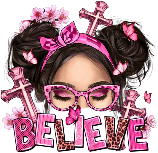 Believe Messy Bun